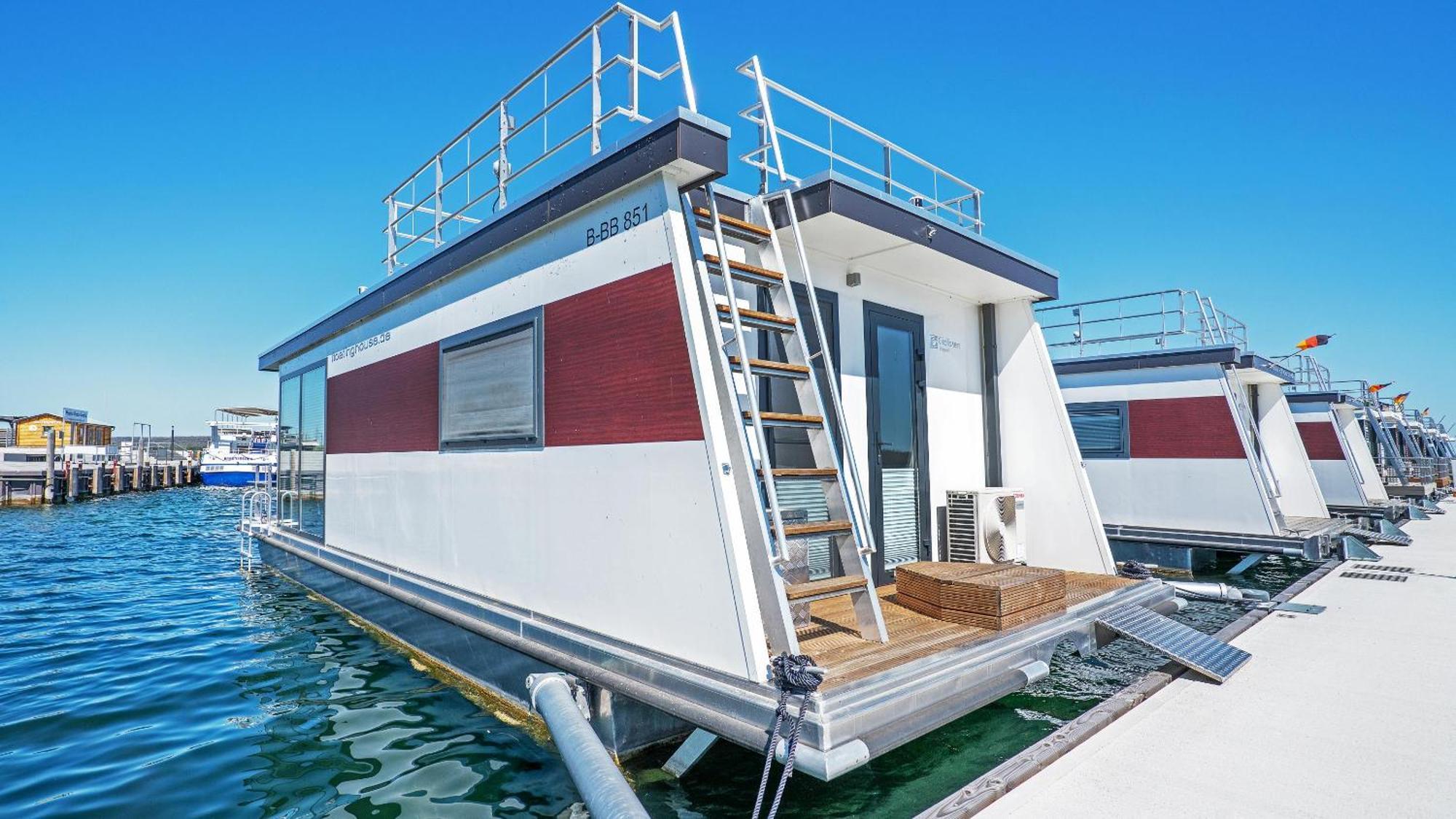 Geiseltalsee Hausboot - Floating House - Hausboot Junior Braunsbedra Eksteriør billede